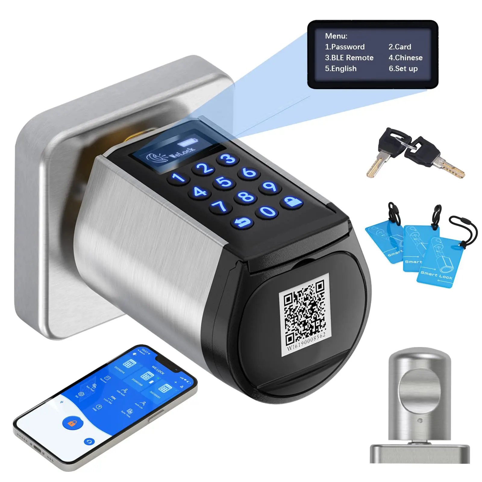 Водонепроницаемые электрические бесключевые дверные смарт-замки с RFID-картой для наружной