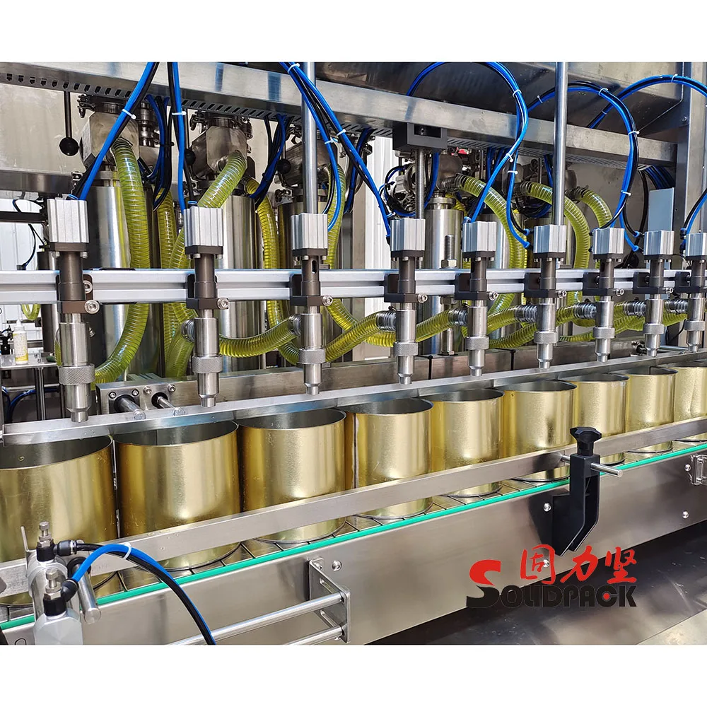 Solidpack  filling capping machine oil 1L bottle edible oil packing machine automatic