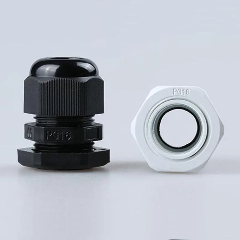 PG16 10-14mm Nylon Cable Gland Plastic Waterproof Connector