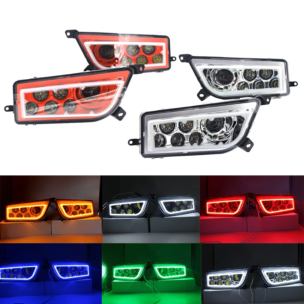 LED Front Headlights ATV Projector Lighting For Polaris General RZR XP 1000 ATV UTV RZR 900 2016-2018