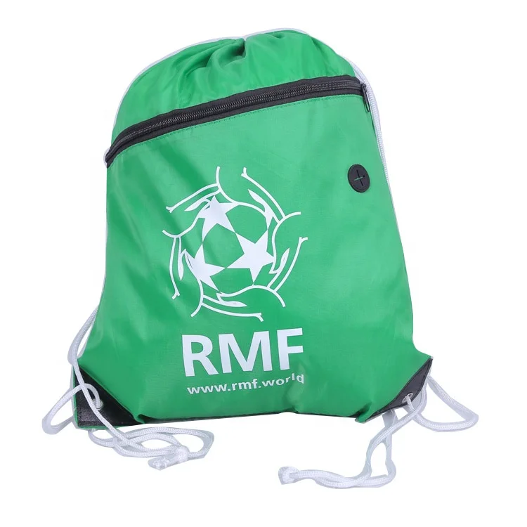 2019 Hot Sale Waterproof Gym Large String Drawstring Bag 210D Polyester Sport Backpack