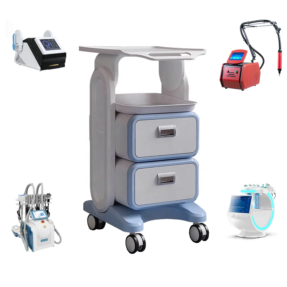2023 TF Hospital Top Quality White Beauty Cart Manicure Pedicure Trolley Salon Furniture trolley carts
