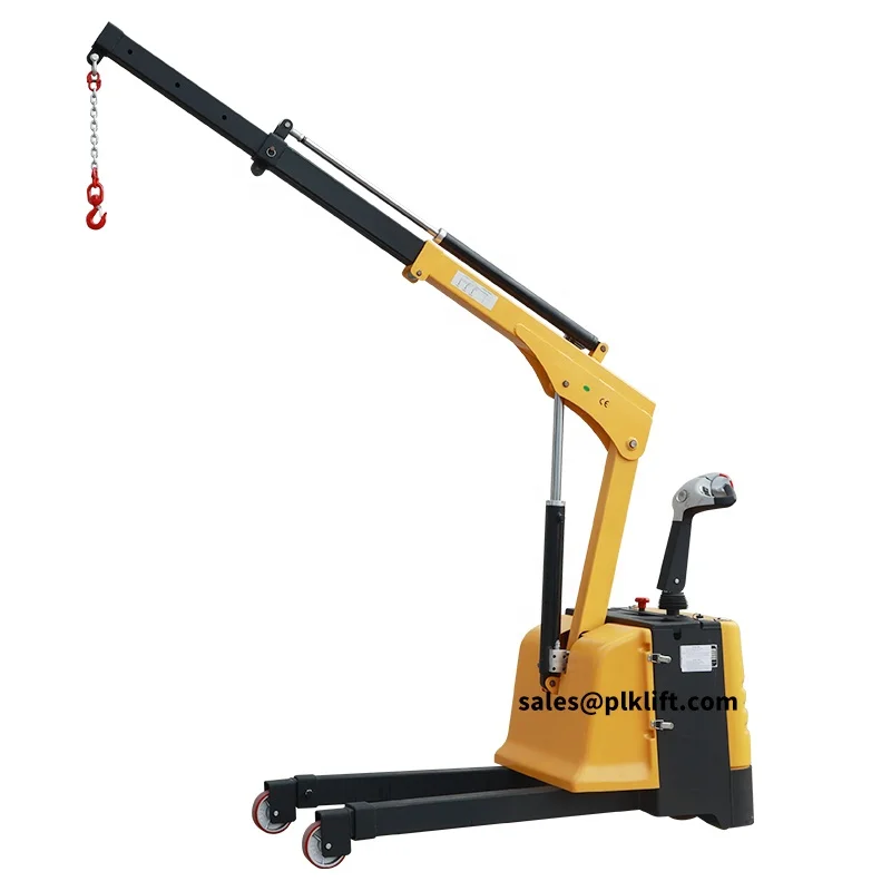 Wide Use Hydraulic Lifting 250-1200kg Full Electric Simple To Operate Floor Crane
