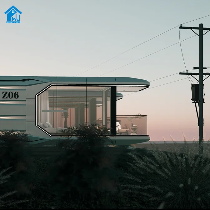 40ft Container house Deluxe Mobile Home prefabricated house space capsule