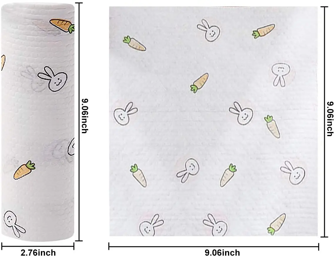  cheap Kitchen towel kitchen Cleaning disposable Towel roll cleaning wiping rags