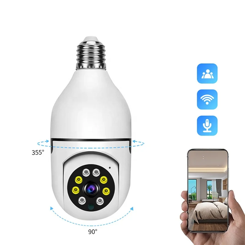 Original manufacturer Bulb Wireless Security Camera 360 Degree E27 wifi light bulb camera