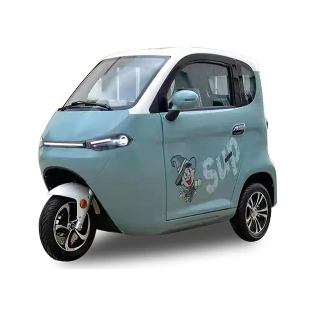 Electric Tricycle 3 Wheel Mini  Electric Car 1500W Tricycle Passenger Vehicle 60V58AH