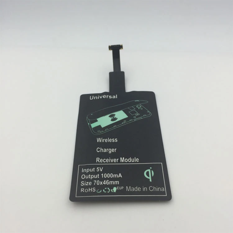 Universal Qi Wireless Charger Adapter Fast Charging Receiver For iP Sam Android For All Type C iOS Smart Phones Tablets