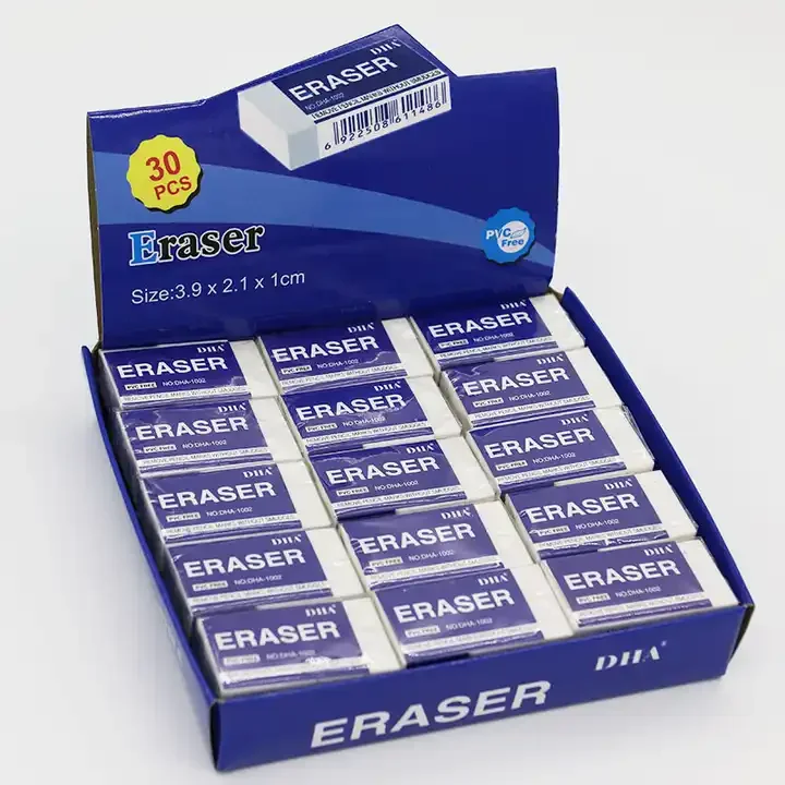 Soft Pencil Rubber Eraser OEM Style Plastic Material Origin Type Shape Rectangle Place Model TPR Promotional Description MOQ