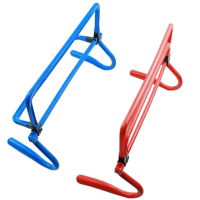 Hot Adjustable Folding Agility Pole Speed Hurdles with Adjustable Height Extenders Mini Hurdle Remover Able for Jumping Running