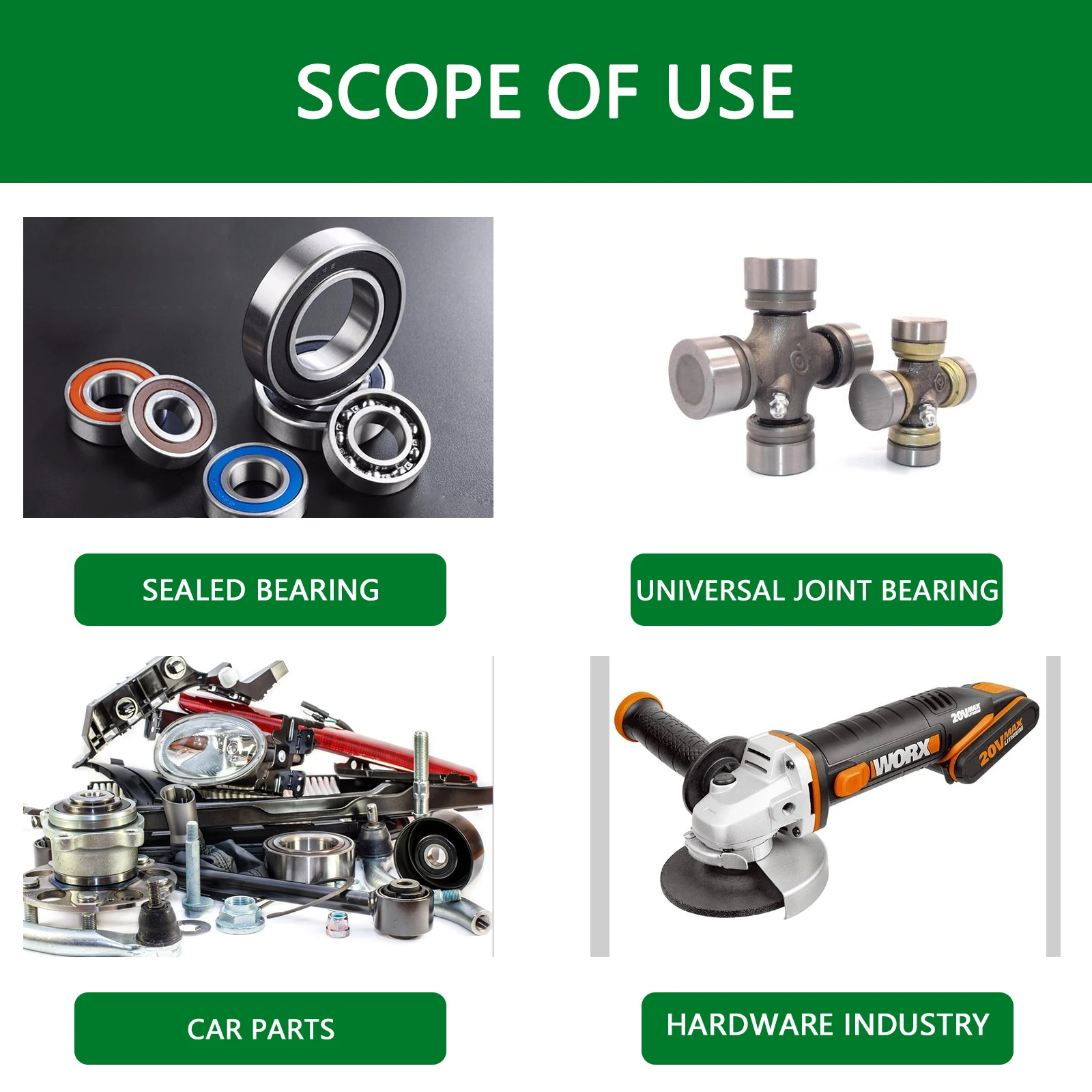 Automobile maintenance grease anti-rust and noise reduction universal joint bearing grease