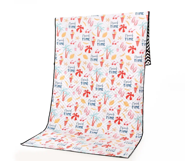 XIAOAO Microfiber Custom Printed Sand Free Beach
