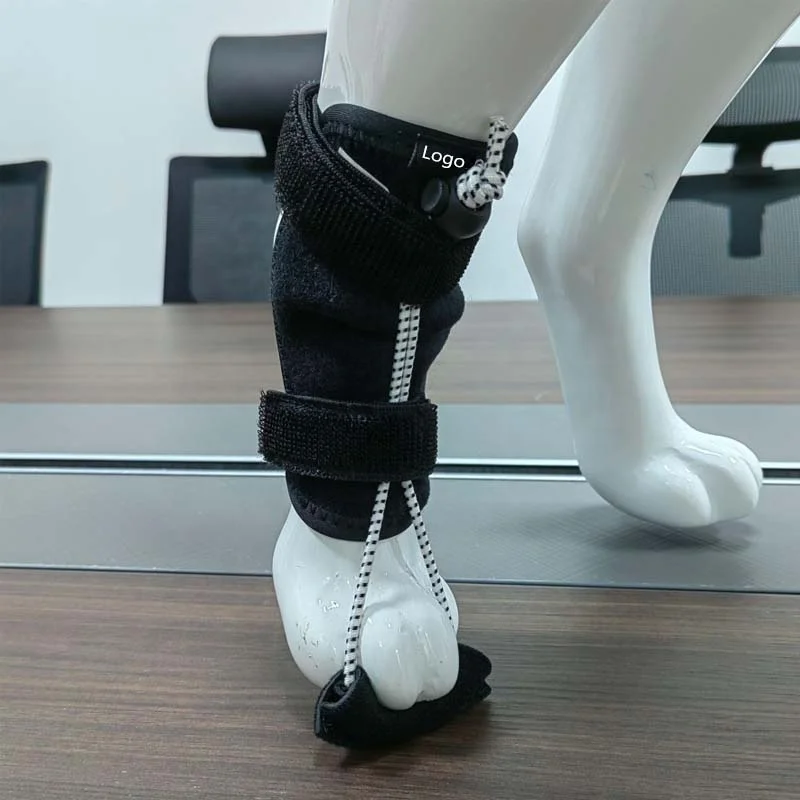 Dog Canine Knuckling Corrector Toe Dragging Brace Wrap for Front or Rear Back Leg Paw