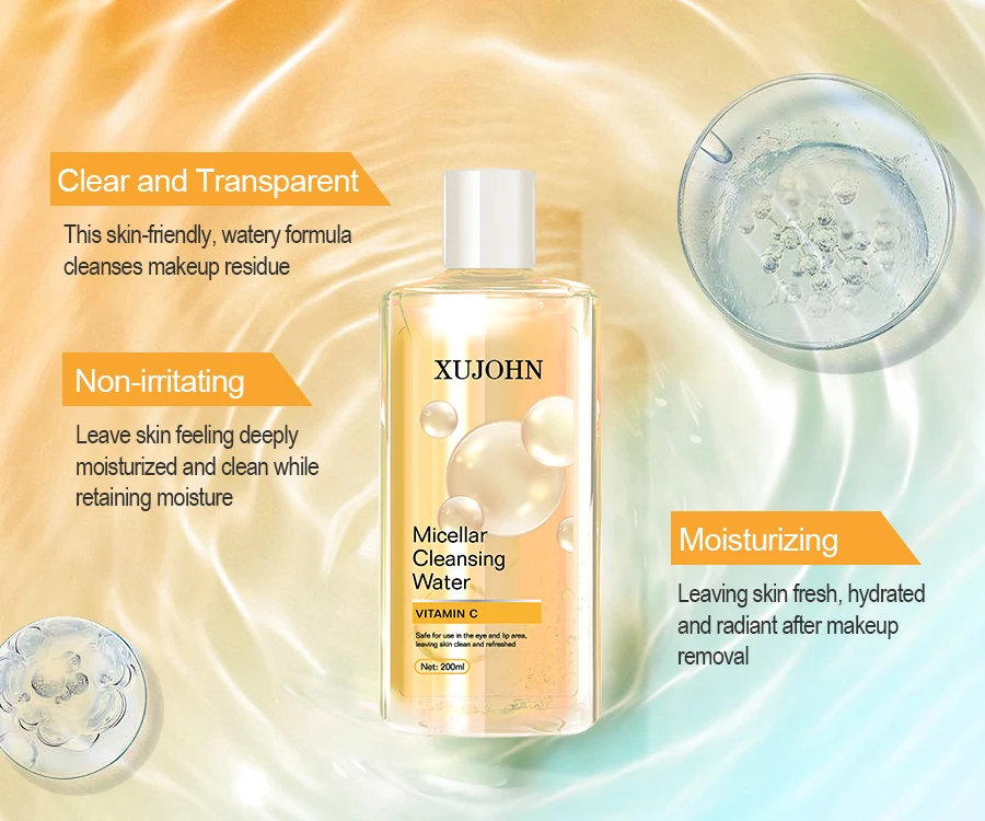 OEM Gentle Micellar Water Makeup Remover Water Cleanser Gentle without Overdrying Micellar Cleansing Water