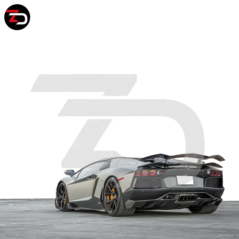 Newest Vors Style V2 Carbon Fiber Spoiler Body Kit For Aventador LP700 LP720 LP740 LP750