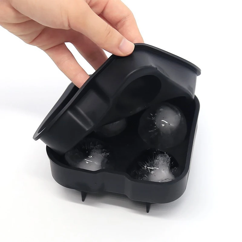 Bpa Free Large Ice Cube Maker High Quality 6 Cavity Silicone Ice Cube Mold Big Giant Size Silicone Ice Cube Tray