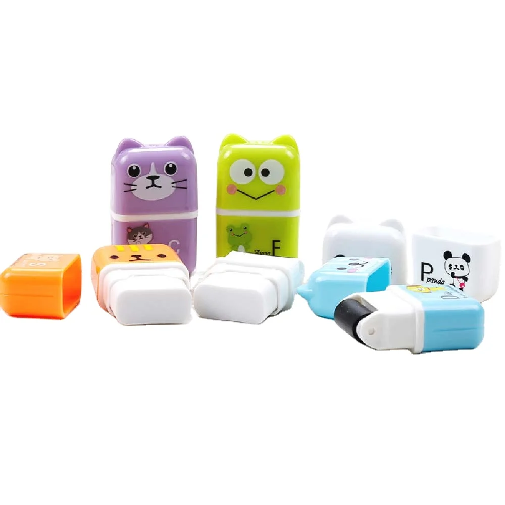 2024 new design roller eraser with good quality accept OEM color &design eraser set for back to school