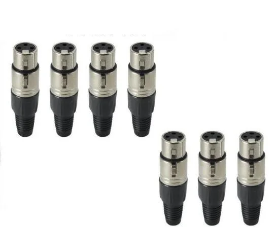 NC4MXX xlr connector male XLR Connector	Female XLR Connector Plug