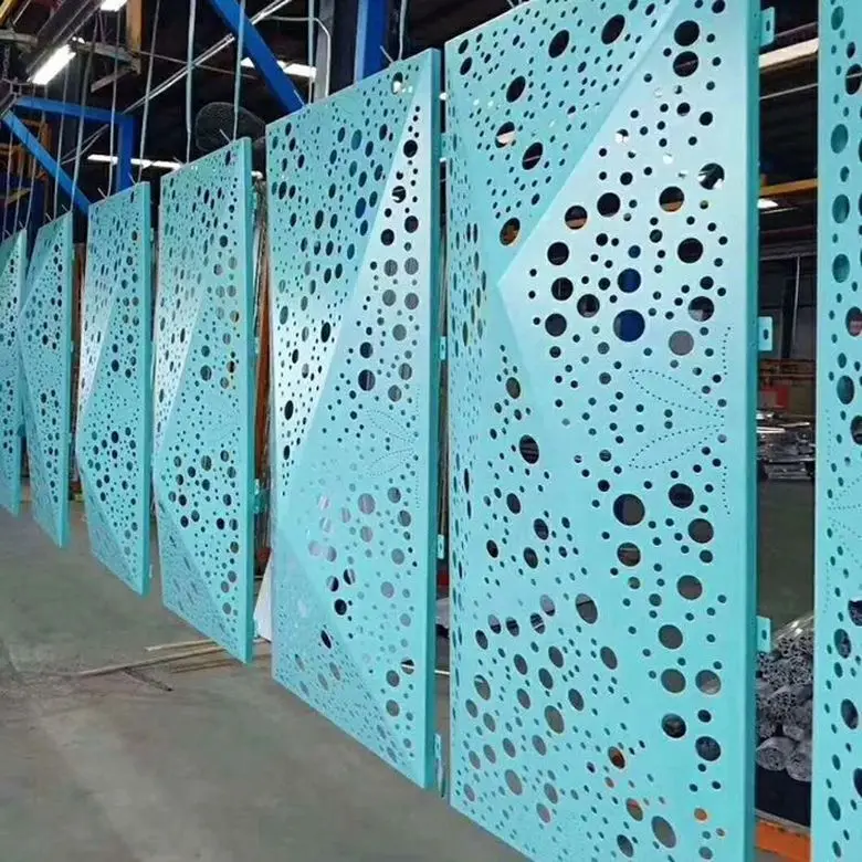Fire Resistant Interior Decorative Wall Panels With Perforated Aluminum Veneer and Wooden Outer Cladding Options