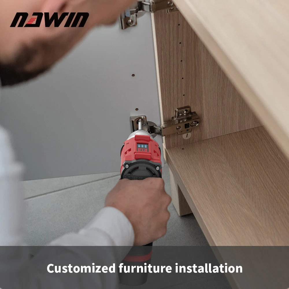 16.8V Cordless Impact Screwdriver Brushless Drill 130N.m China Power Drills 1.5Ah Battery Electric Screwdriver Set