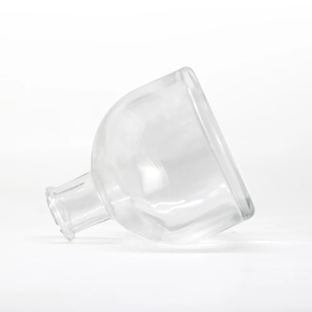 Worry Free After Sales 170ml 300ml Glass Bottle Semi-circular Vodka Liquor Rum Custom Craft with Aluminum Cork