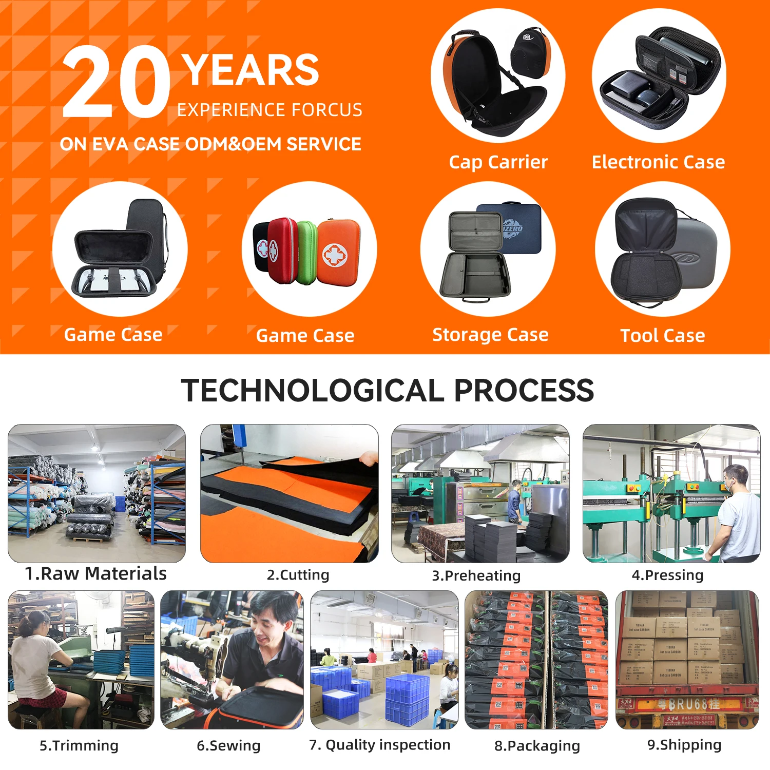 2024 New Product Portable Eva Travel Carrying Case for Tool case Custom Hard Shell Storage Case With handle For Handle