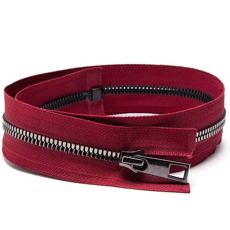 YAB Customize Two Way Open Long Chain Double Sided Zipper 2 Way Plastic Resin Zipper For Clothes