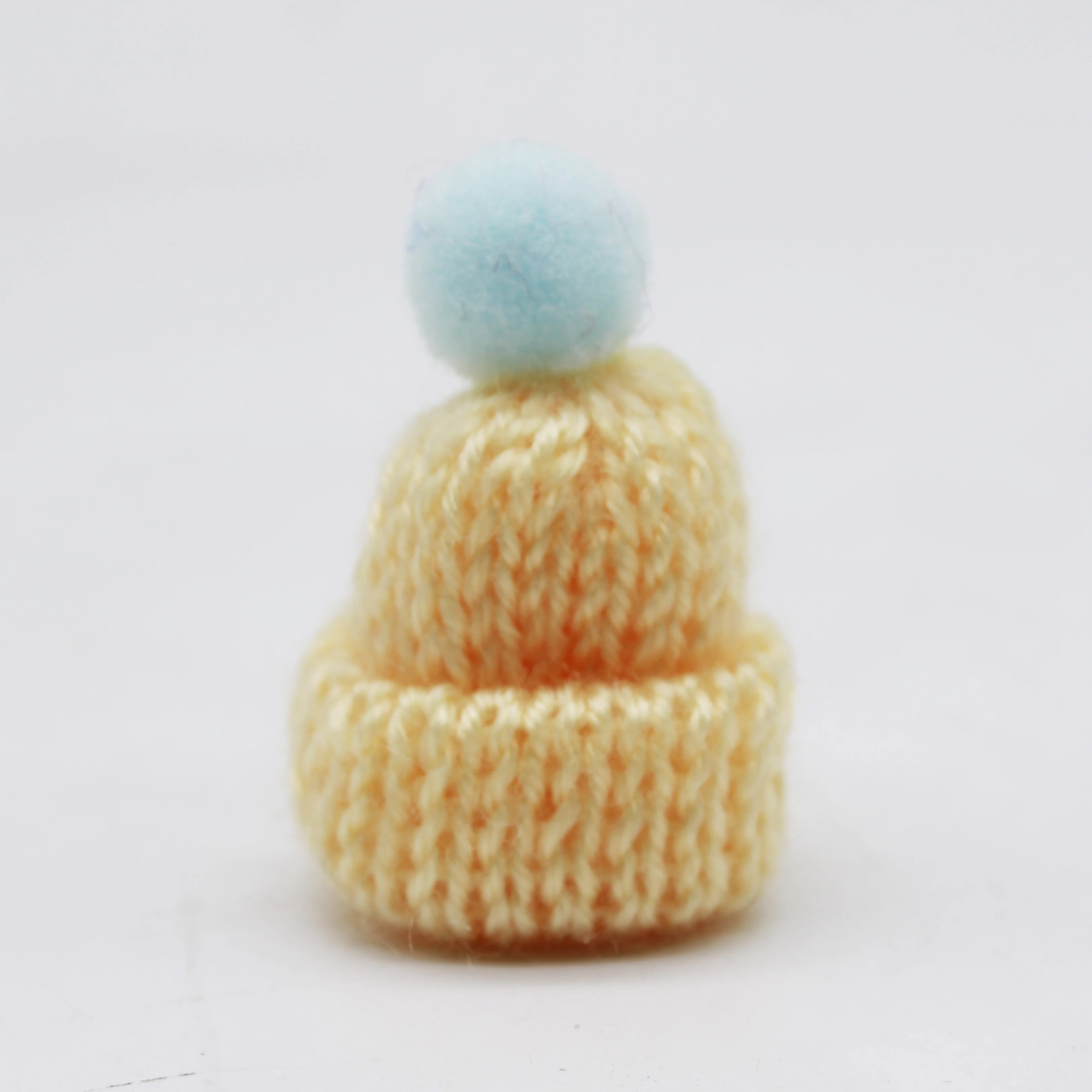 Rainbow Color  Doll Hat Mini Top Crochet Christmas Hat For Wine Bottle Bear Decoration Custom Small Knitted Hat