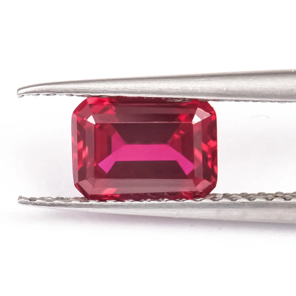 High Quality Lab Grown Rubies Artificial Grown Colored 1-3 Carat Shaped Round Recycled Rubies