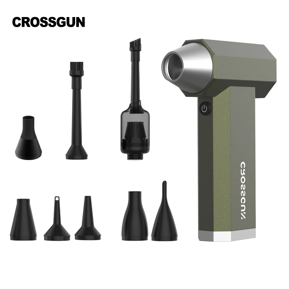 Crossgun 120000rpm cordless violent fan mini Rechargeable Wireless Jet Turbo Fan Air Blower BBQ mini jetfan electric X1
