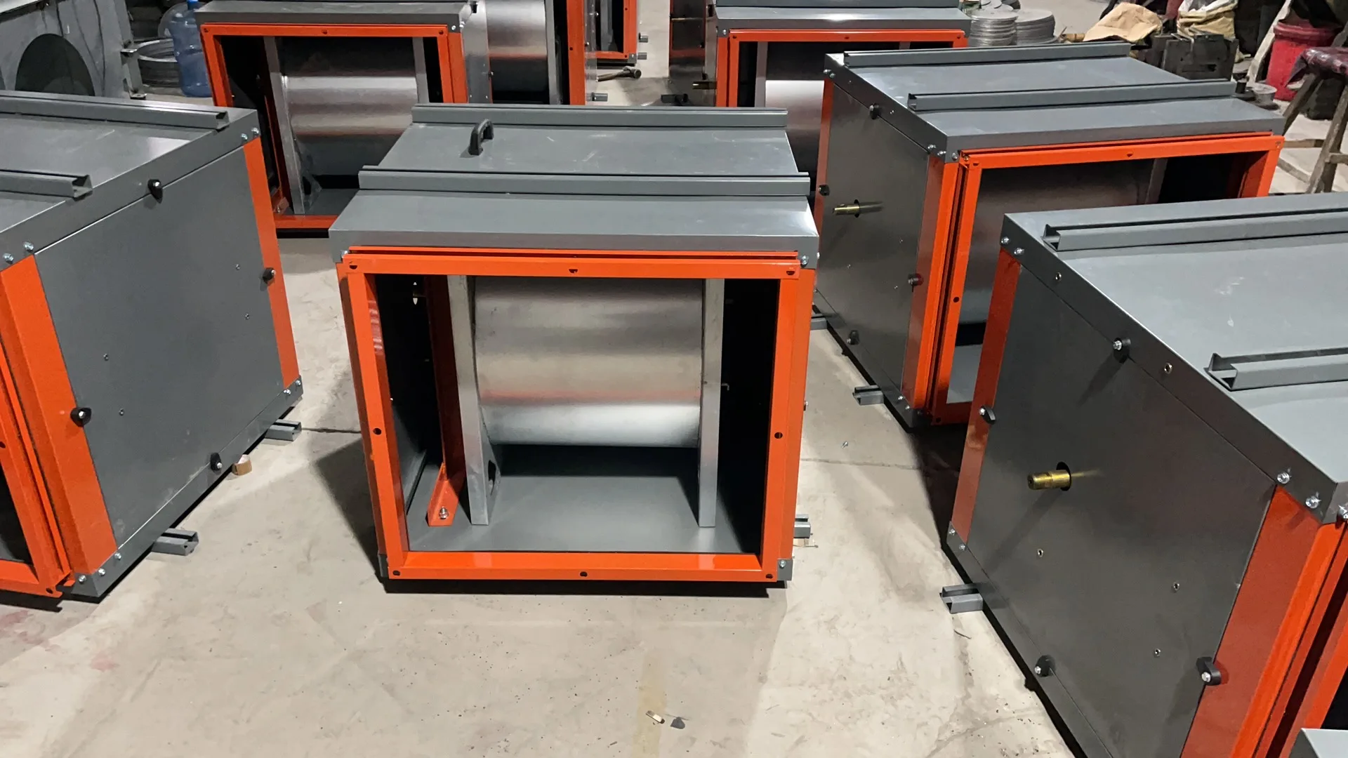 Fire smoke exhaust garage basement air conditioner fan cabinet type centrifugal fan