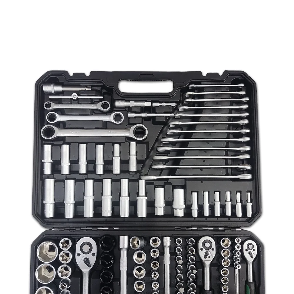 Cheap price 151 pcs socket wrench set vehicle hardware tools with mat finished surface