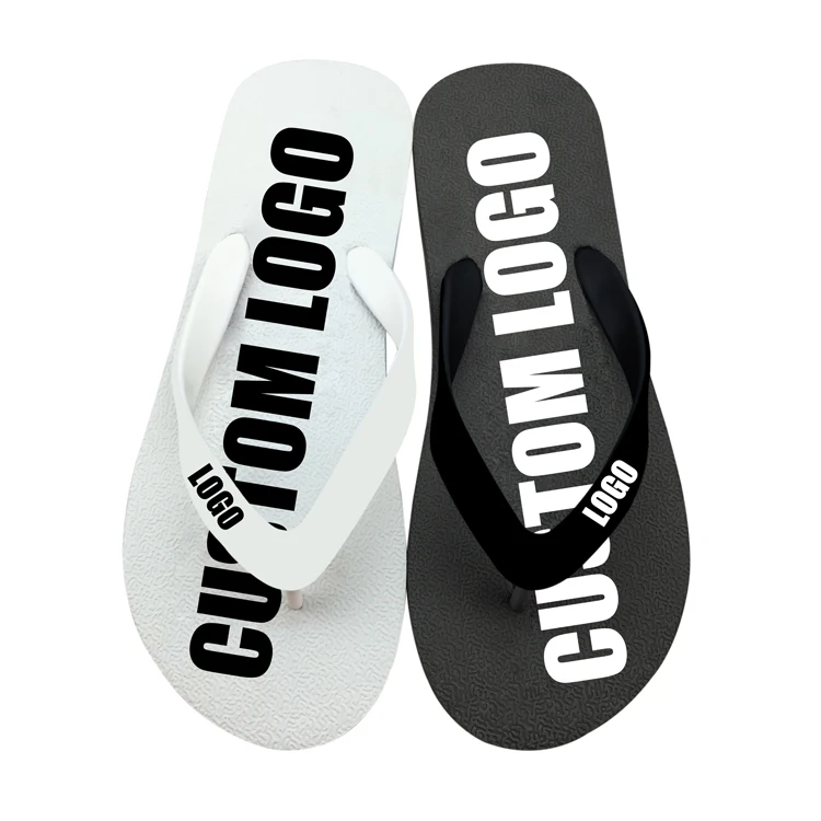custom Wholesale beach Summer flip flops slippers designer Slide unisex beach plain rubber flip-flops slippers for men