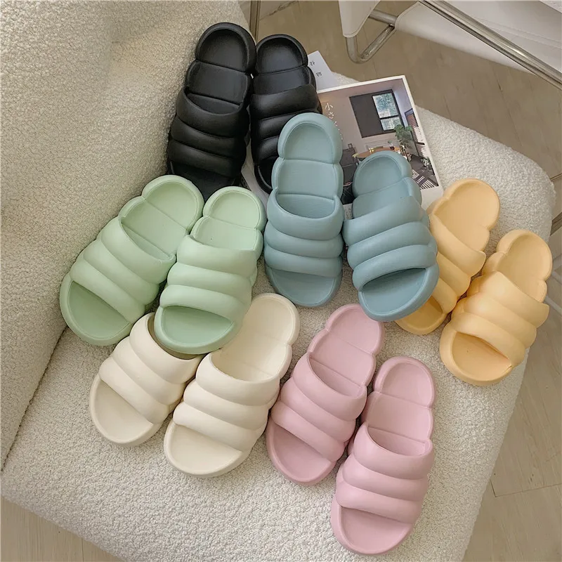 Happy Original foam runner yeez slides  footwear brand bathroom house slippers soft yeezi slipper winter fur sandal