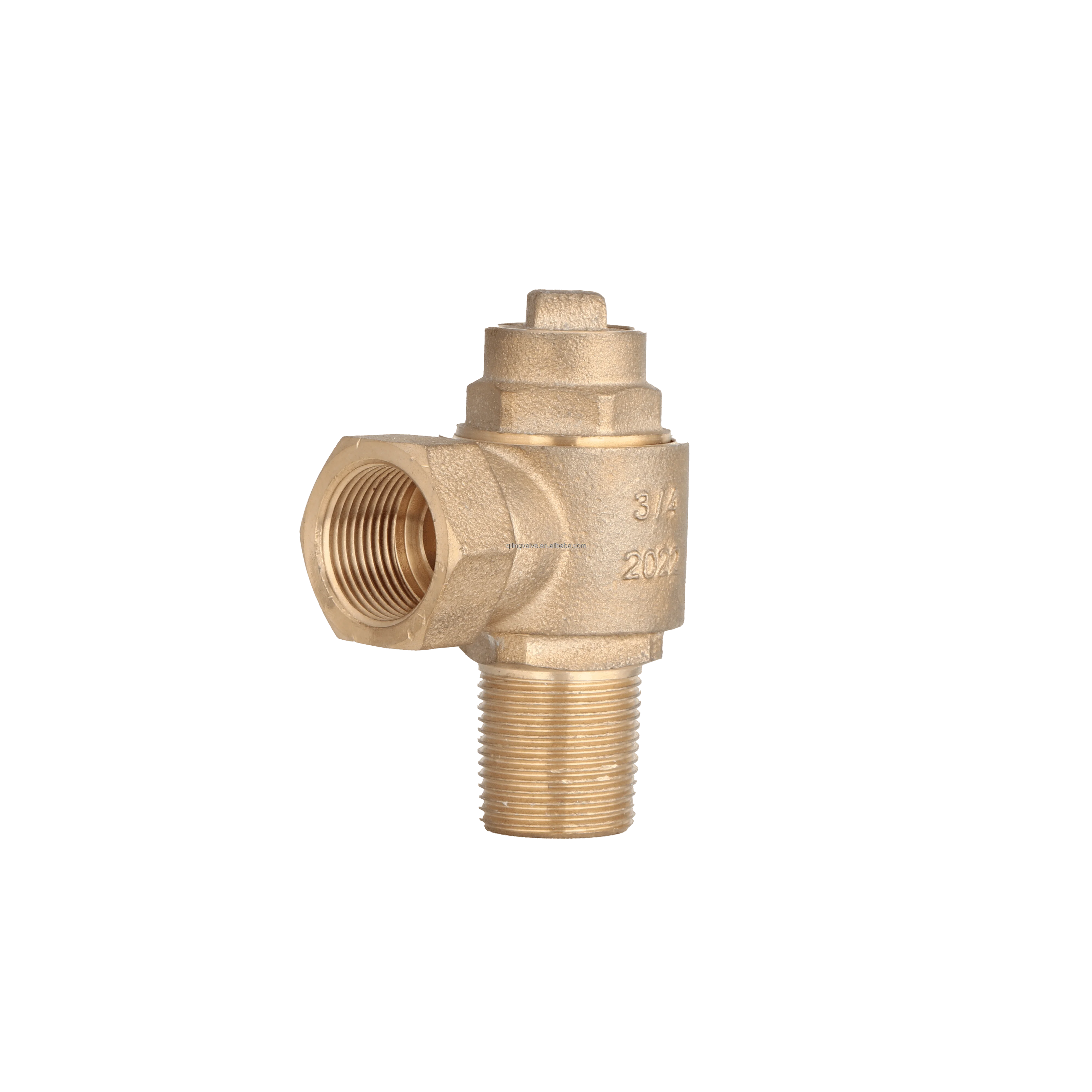 Swivel DN32 water drain flow steam control long thread pipe insert brass plug valves