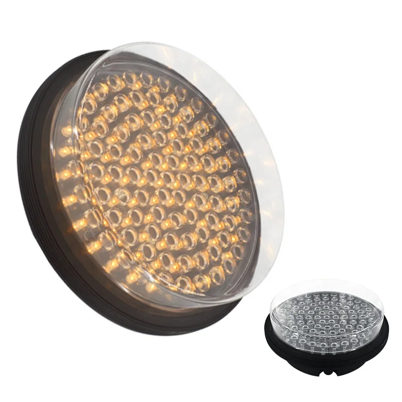 200mm Good Visibility Yellow Traffic Signal Light Module with Fresnel Lens