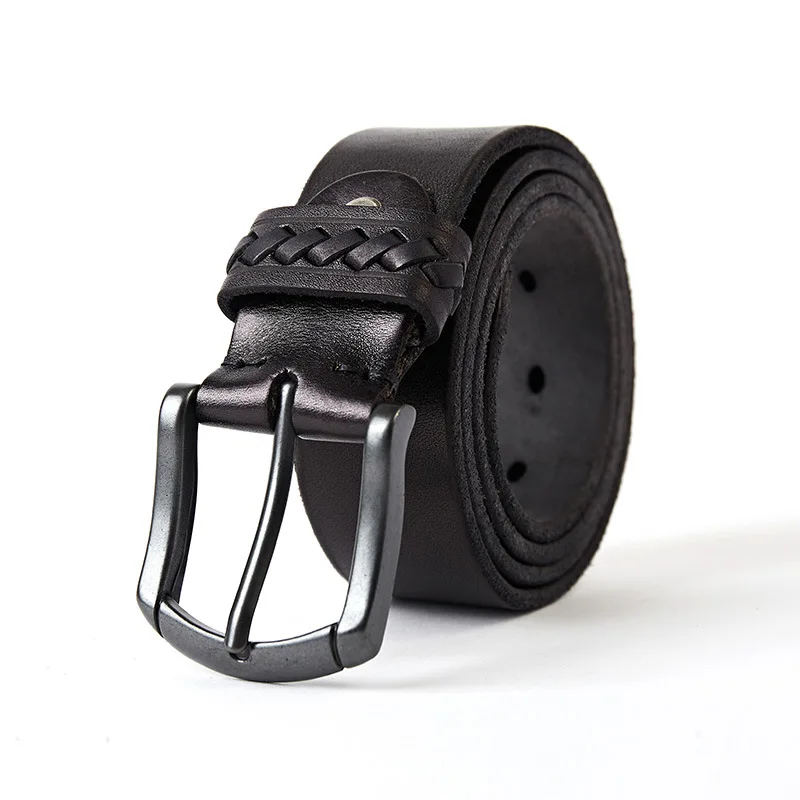 100% Italian genuine leather belt 2024 luxury designer thick alloy prong buckle Full grain Genuine Leather men belt