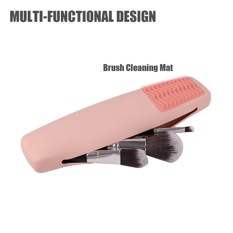 Travel Size Silicone Makeup Brush Holder Cosmetic Bag Makeup Brush Travel Case Cosmetic Bag for Makeup Brushes