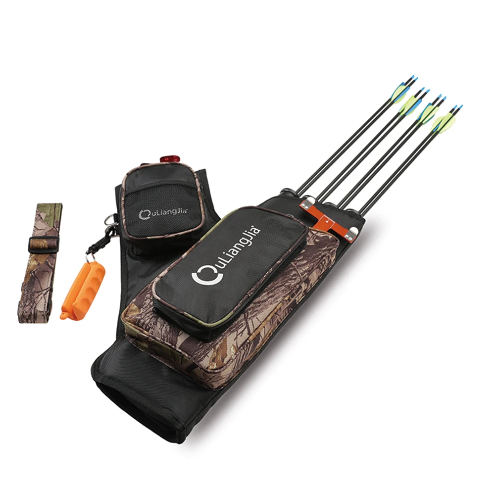Wholesale Factory Price 4 Tubes Bag Target Hip  Archery Arrow Quiver For Archery Shooting