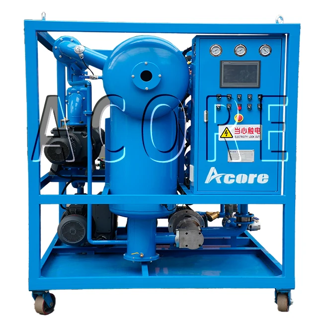 Transformer Oil Purification Process High Double Stages Vacuum Oil Purifier Sales