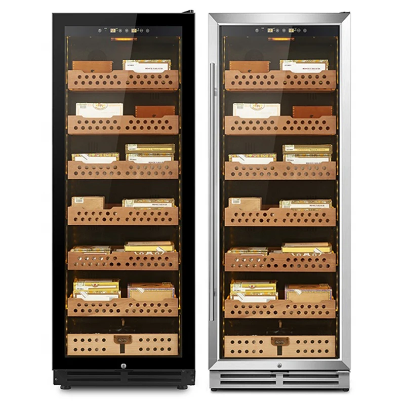 JiuFu spanish cedar cigar humidor display temperature controlled electric humidor cigar humidor cabinet