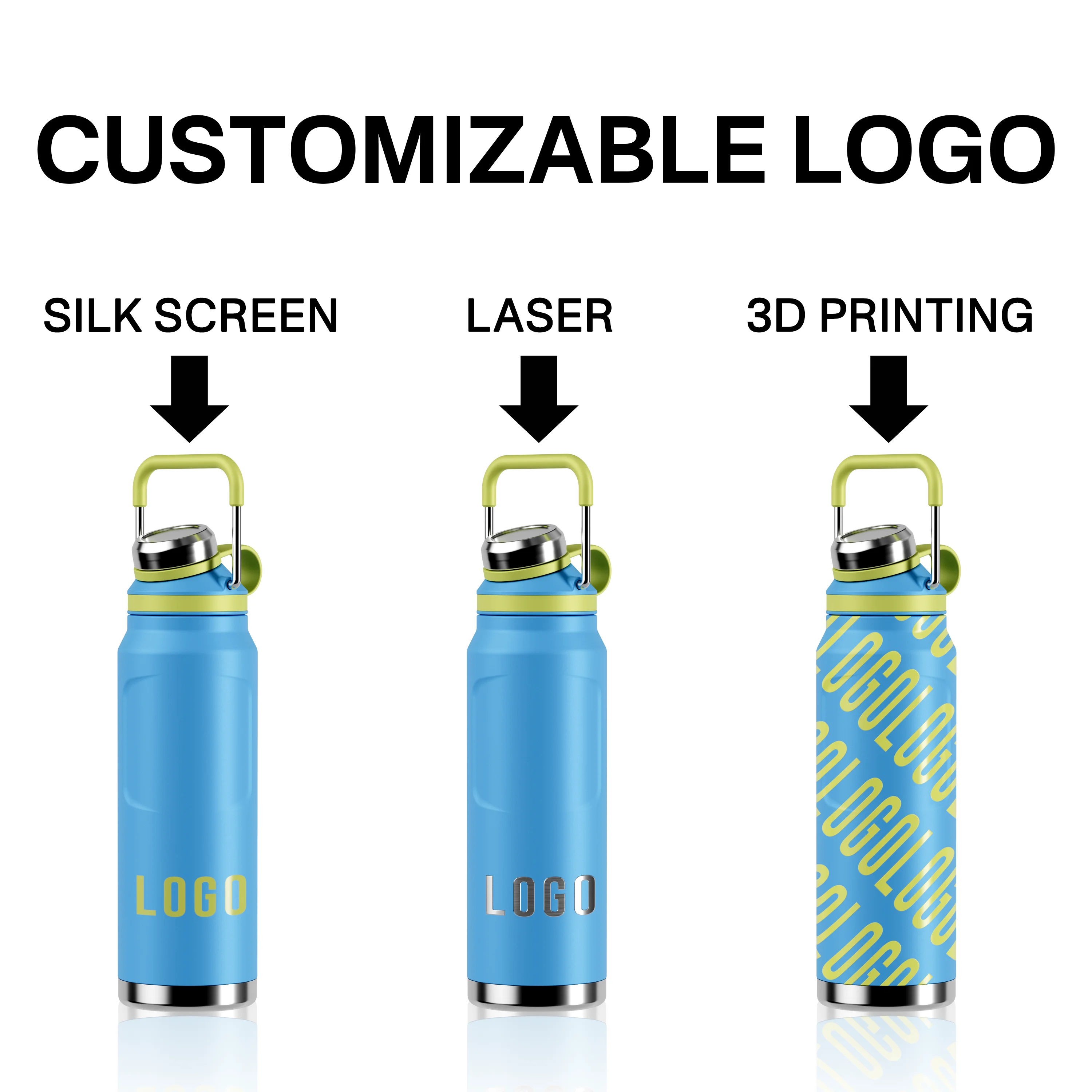 Hot sell Big capacity Drinkware BPA FREE 32oz 12oz 24oz gym sport custom vacuum insulated stainless steel Water Bottle