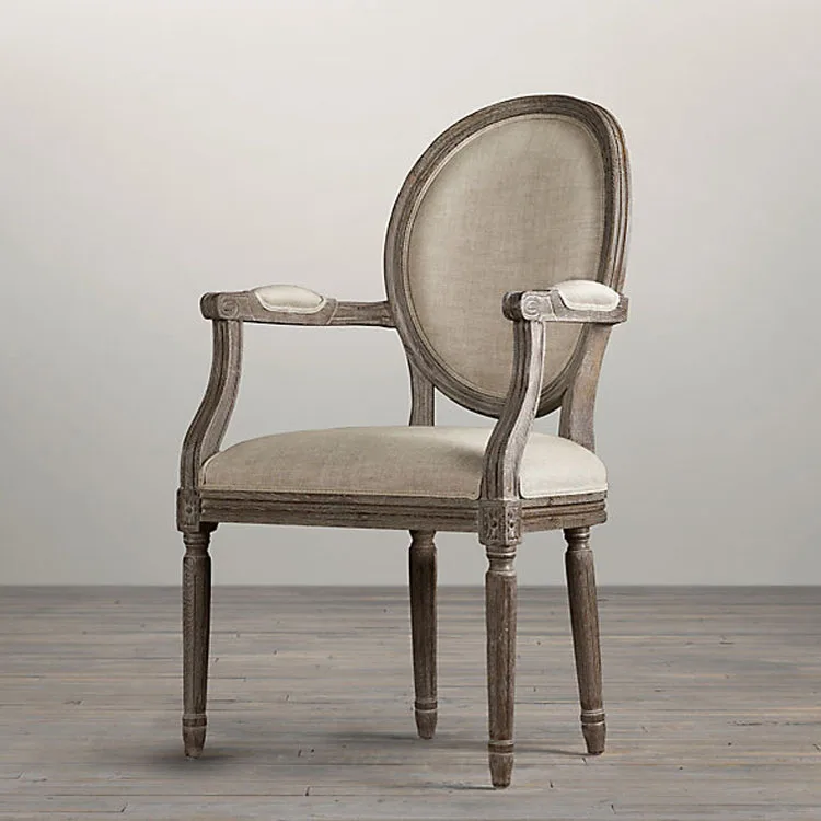 High Quality hotel banquet Restaurant Furniture antique wooden arm chair dining room prices dining