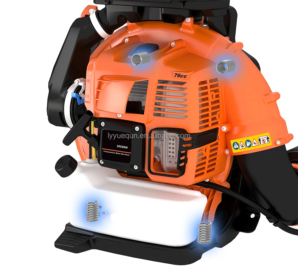Gasoline Powered Blower 550 CFM 43CC 2-Stroke Petrol Snow Blower Engine 1.7HP Backpack Gas Leaf Blower