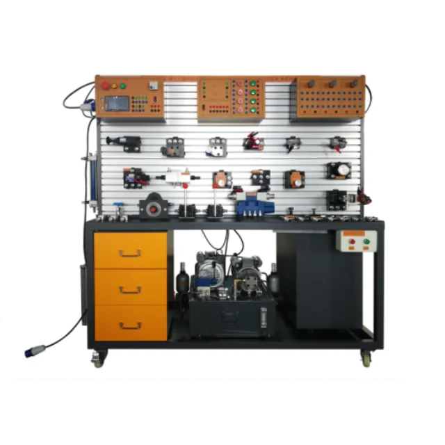HYDRAULIC TRANSMISSION SIMULATED TEACHING EQUIPMENT  training apparatus didactic trainer experiment study plc bench