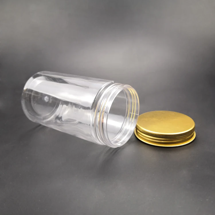 250 мл 350 мл 550 мл 600 мл 1000 мл BPA бесплатно контейнеров из ПЭТ пластика для хранения продуктов питания ясно печенья круглые банки с крышкой для упаковки конфет