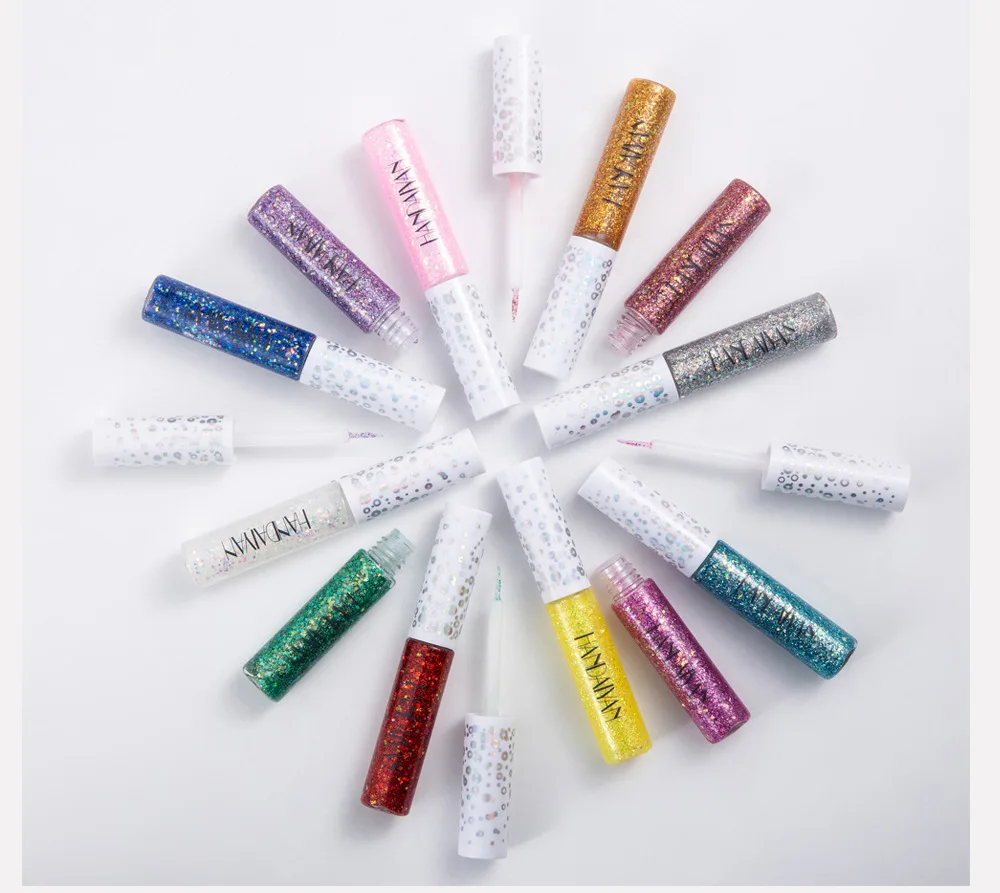 HANDAIYAN Illusion Eyeshadow private label Stage Performance Makeup Dream Shine Sequins Illusion Eyeshadow Eyeliner