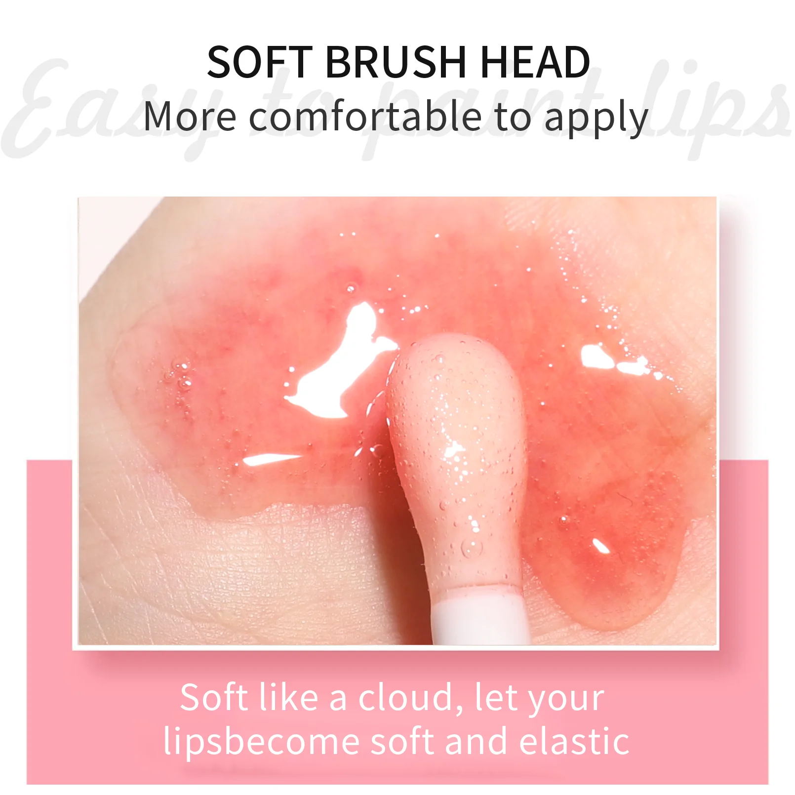 HelloKiss Private Label Clear Lip Plumper Lip Moisturize Nourish Lip Glaze Gloss Liquid Lipstick Cosmetics Your Logo Transparent