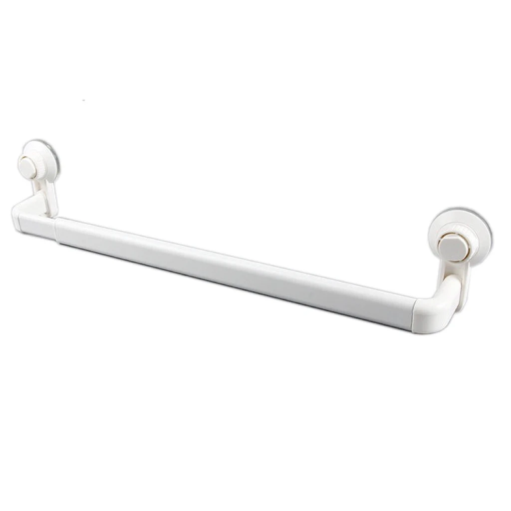 Vacuum Suction Cup Single Pole Towel Rack Retractable Vacuum Suction Cup  towel bar plastic towel rack