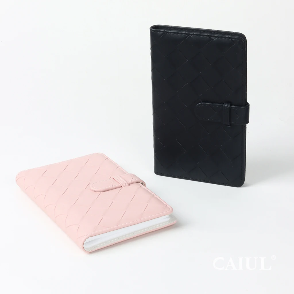 Pink Black Woven Pattern Home Decor Album Photo Weeding PU Leather mini photo album for fujifilm instax mini 11 flim